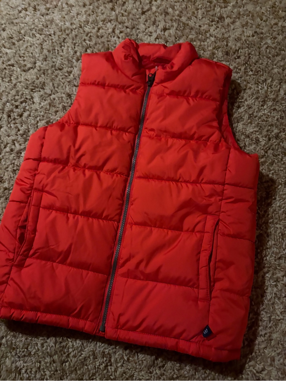 GAP Bright Red Quilted Puffer Vest for Kids